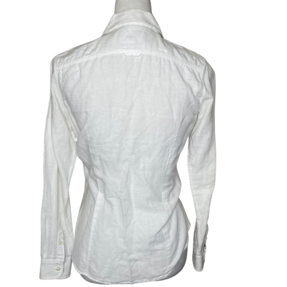Banana Republic Soft Wash Shirt Linen Cotton Button Down Shirt Sz Small Career - Picture 5 of 9